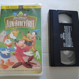 Fun and Fancy Free - 50th Anniversary Walt Disney's Masterpiece -VHS Tape - 1997